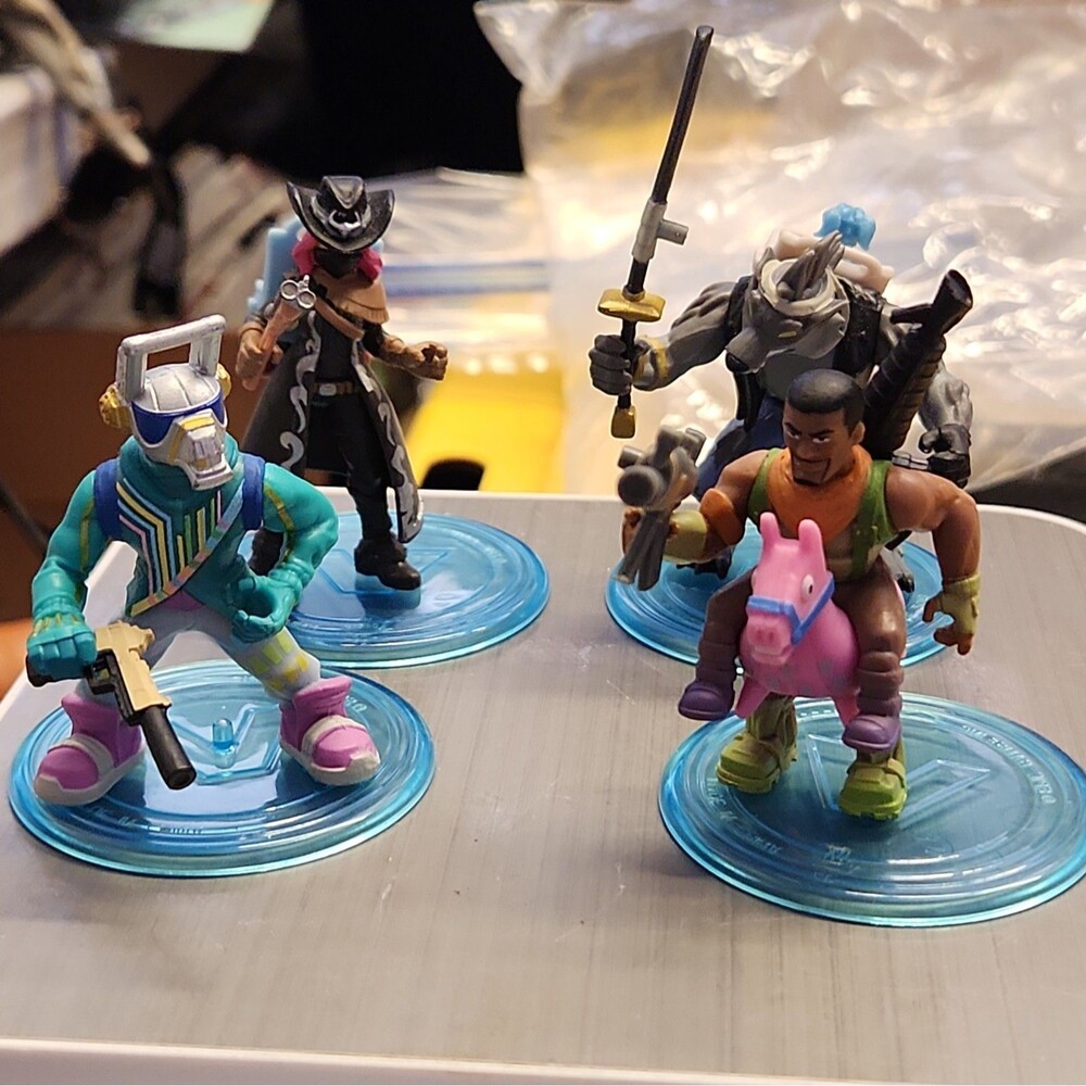Lot Of 5 Fortnite Battle Royale Collection Squad Pack Figures With Accessories